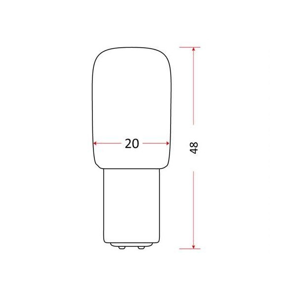 Żarówka do maszyn do szycia (wciskana) 15W 230V B15d 