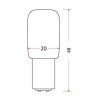 Żarówka do maszyn do szycia (wciskana) 15W 230V B15d 
