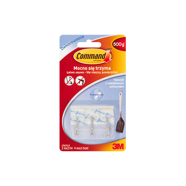 Command haczyki przezr 3sz+4 paski , 225g ,17067CLR    [95702]