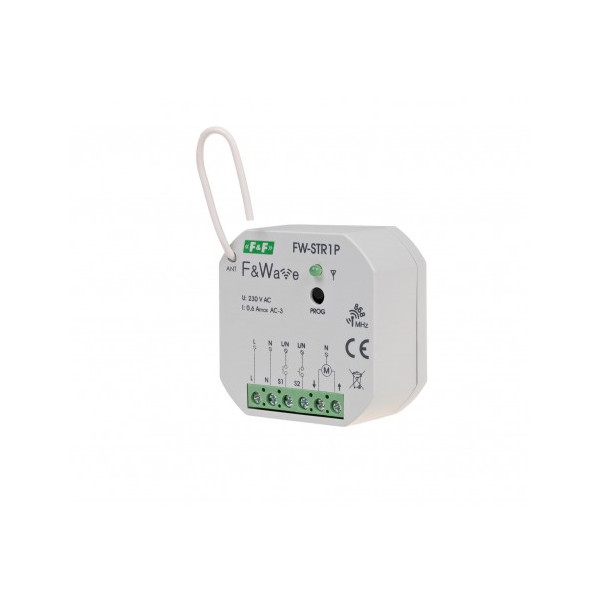 FW-STR1P radiowy sterownik rolet 230V- montaż PDT 85÷265V AC/DC