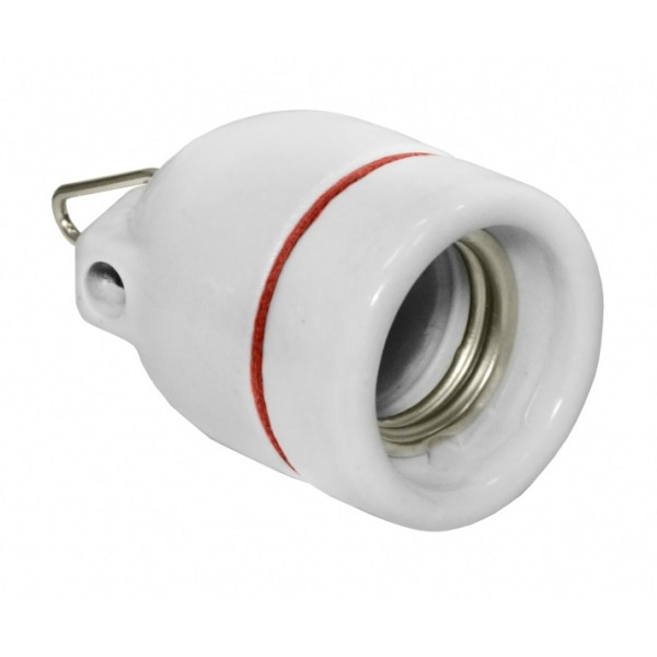 OPRAWKA E27 CERAMICZNA "H"  CLH158 z zawieszką