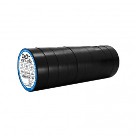 TAŚMA ELEKTROIZOLACYJNA PVC (kpl. 10 szt.) 19mm x 20m CZARNA  A13-TE-131920