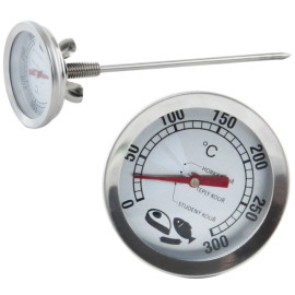 Termometr do wędzarni stalowy z sondą 16 cm - 152849 Orion