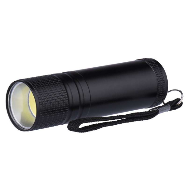 Latarka LED 3W COB, czarna, zasięg 15m, 3xAAA - P3894 Emos