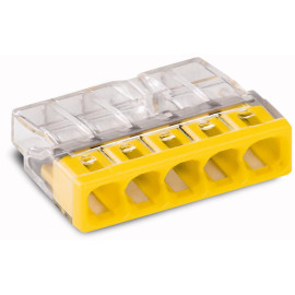 2273-205 - złączka COMPACT do puszek instalacyjnych, 5x2,5mm (blist.20 szt.)