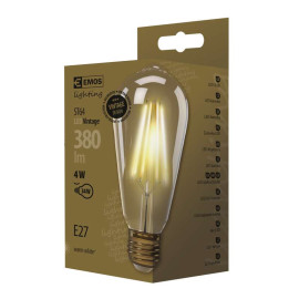 Żarówka LED E27 VINTAGE 4W (odpowiednik 34W) 380lm - ST64 230V 2200K (ciepło-biała) - Z74302 Emos