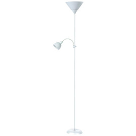 ACTION 4061 Lampa podłogowa E27 max 100W + E14 max 25W,1800mm, średn. 230mm -biały-biały RABALUX