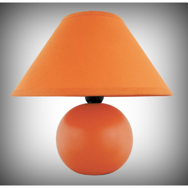 ARIEL 4904 Lampka ceramiczna E14 max 40W, IP20 190mm, średn. 200mm -  POMARAŃCZ
