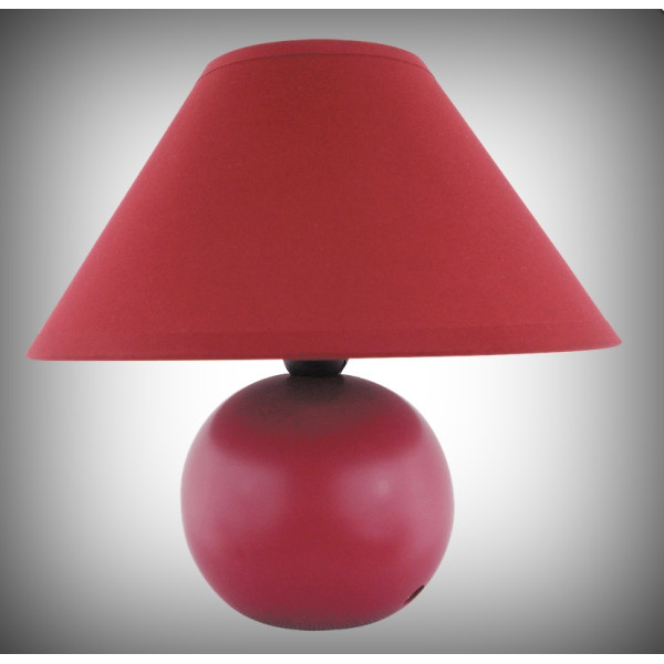 ARIEL 4906 Lampka ceramiczna E14 max 40W, IP20 190mm, średn. 200mm -  CZEREŚNIA
