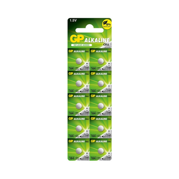 Bateria alkaliczna 1,5V zegarkowa - AG1, LR621, LR60 - 164-U10 GP (cena za 10 szt.)