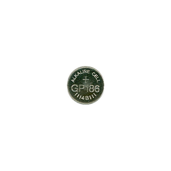 Bateria alkaliczna 1,5V zegarkowa (LR43, AG12) - 186-U10 GP (cena za 10 szt.)
