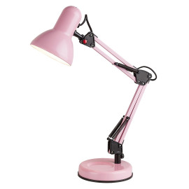 Lampa biurkowa E27 różowa - Samson 4179 RABALUX