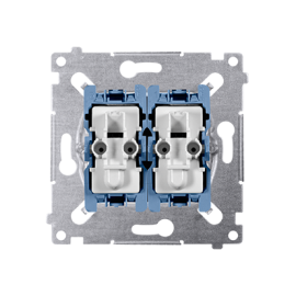 SW7/2XM Łącznik krzyżowy podwójny (mechanizm) 10AX, 250V~, szybkozłącza