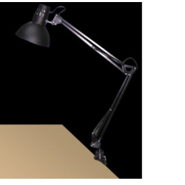 Lampa biurkowa E27 przykręcana, metalowa, czarna - Arno 4215 RABALUX