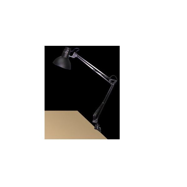 Lampa biurkowa E27 przykręcana, metalowa, czarna - Arno 4215 RABALUX