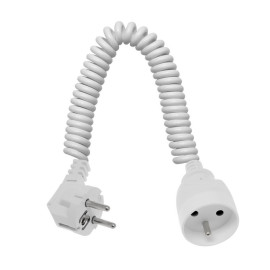 PSS-103 przedłużacz spiralny 1 gniazdo z uziemniem,  3m  Elgotech
