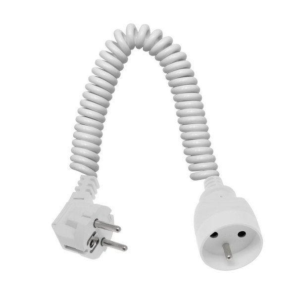 PSS-103 przedłużacz spiralny 1 gniazdo z uziemniem,  3m  Elgotech