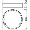 Ramka natynkowa okrągła biała do oprawy downlight DN155 - DL SLIM FRAME DN105 WT Ledvance