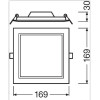 Oprawa downlight LED 12W 1020lm 4000K IP20 - DL SLIM SQ155 12W/4000K WT IP20 Ledvance