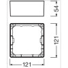 Ramka natynkowa kwadratowa biała do oprawy downlight SQ105 - DL SLIM FRAME SQ105 WT Ledvance