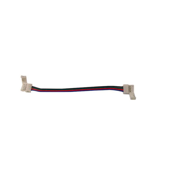 Szybkozłączka do taśm LED RGB 4pin-przewód-4pin 10mm IP20 ZB10-4PCP