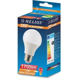 Żarówka LED E27 18W (zamiennik 110W) 1700lm - 230V 3000K (ciepło-biała) - LED-2465 HELIOS