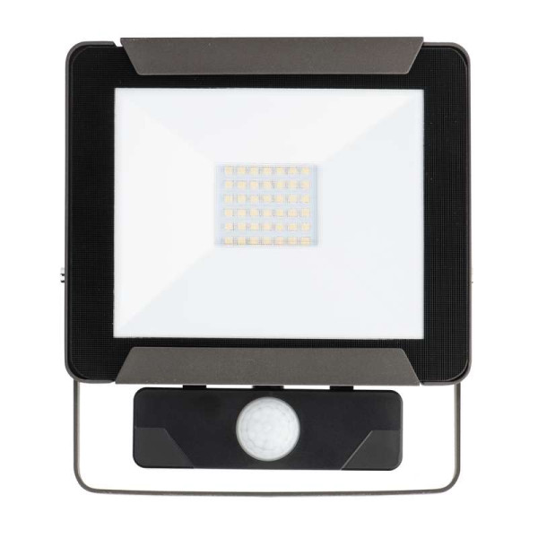Naświetlacz LED 30W 2400lm, 4000K, z czujnikiem ruchu, IP54, slim, czarny - ZS2731 IDEO Emos