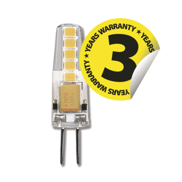 Żarówka LED G4 1,9W 200lm (zamiennik 21W) 12V 3000K (ciepło-biała) - ZQ8620 Emos