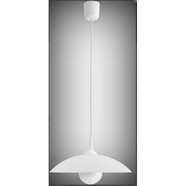 CUPOLA 4615 Lampa wisząca E27max 60W, śr.325mm klosz szklany biały RABALUX