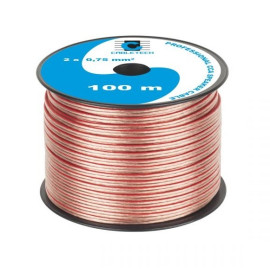 Kabel głośnikowy CCA 2x0,75mm LXK604 /KAB0356/ szpula 100m