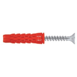 Kołek uniwersalny fi 5 z wkrętem 45mm z łbem stożkowym (opak. 200szt.) - SFXP-05025045 Wkręt-met