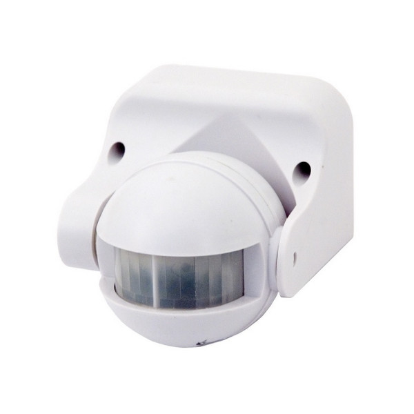 Czujnik ruchu 180st. - 1200W, IP44, zasięg 12m, biały - B50-SES09WH Bemko