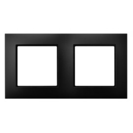 ARIA R-2U/33 Ramka podwójna CZARNY METALIK