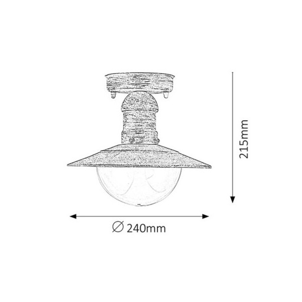 OSLO LAMPA OGRODOWA  1XE27 IP44 8739