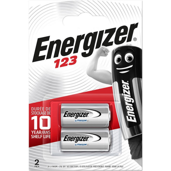 Bateria litowa 3,0V - CR123A PHOTO LITHIUM Energizer (cena za 2 szt.)