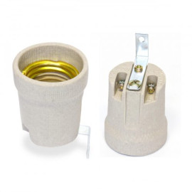 Oprawka E27 porcelanowa z uchwytem bocznym OE-27PU Plastrol