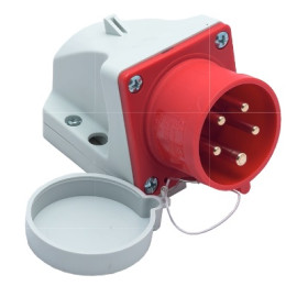 Gniazdo stałe 32A 3P+Z+N 400V IP44 - 125-6 PCE