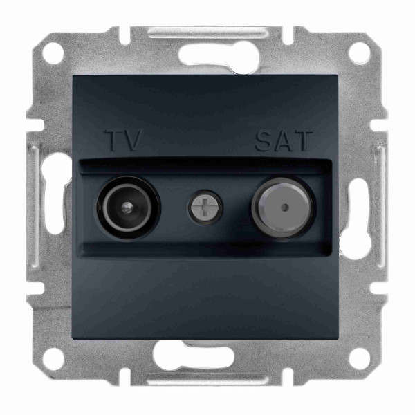 Asfora Gniazdo TVSAT końcowe (1dB) bez ramki, antracyt EPH3400171