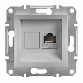 Gniazdo komputerowe RJ45 kat.5e UTP bez ramki, aluminiowe EPH4300161