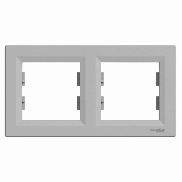Asfora Ramka podwójna, pozioma, aluminiowa EPH5800261