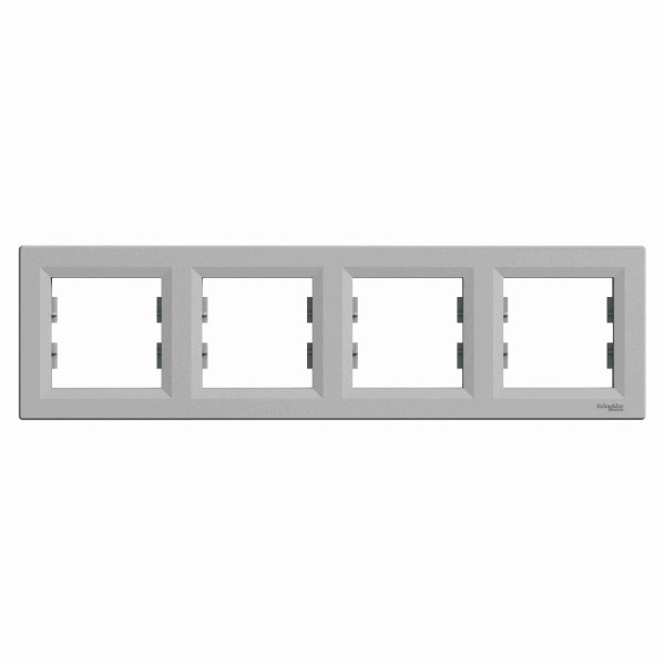 Asfora Ramka poczwórna, pozioma, aluminium EPH5800461