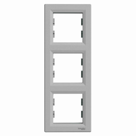 Asfora Ramka potrójna, pionowa, aluminium EPH5810361