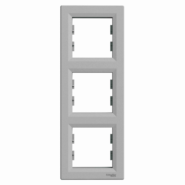 Asfora Ramka potrójna, pionowa, aluminium EPH5810361