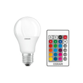 Żarówka LED E27 9,7W ( 60W) (kpl. LED + pilot) LED STAR A60 RGBW Osram