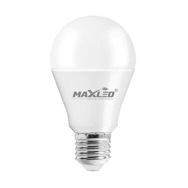 Żarówka LED E27 12W (zamiennik 75W) 1055lm - A60 230V 3000K (ciepło-biała) - Maxled