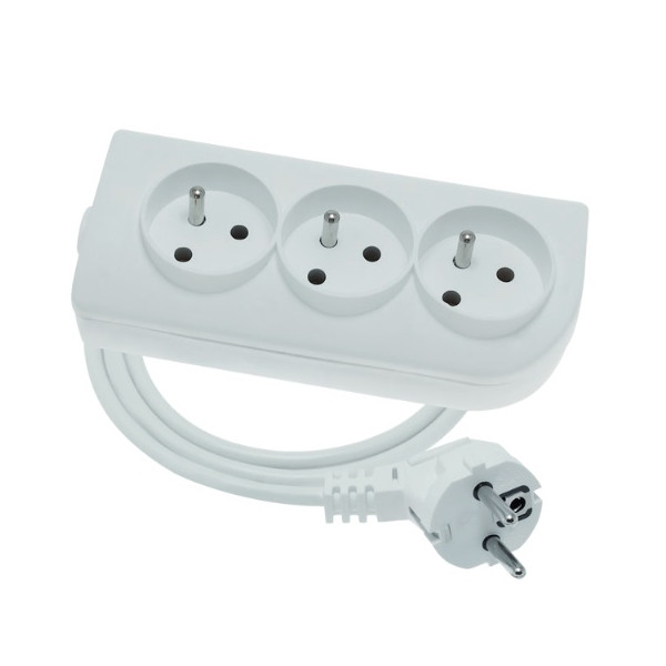 PSN-303-1,5 16A PRZEDŁUŻACZ 3 gniazda z uziemieniem 3M 3X2P+Z, 16A 3x1,5mm