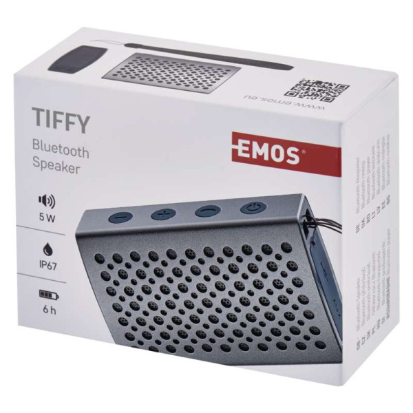Głośnik Bluetooth TIFFY E0080 5W, 60Hz-20kH, lP67, 6h 