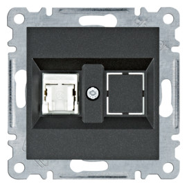 WL2113 lumina Gniazdo komputerowe pojedyncze RJ45 kat.5e UTP, czarny