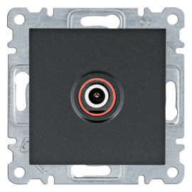 WL3213 lumina Gniazdo pojedyncze TV dla instalacji indywidualnych, czarny