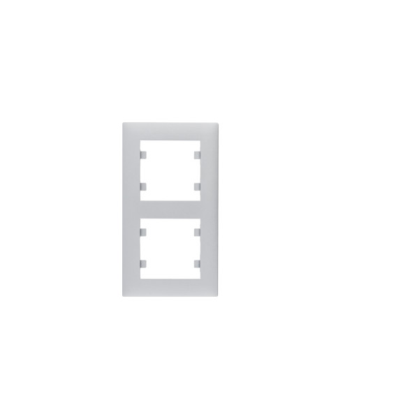 WL5622 lumina intense Ramka 2-krotna pionowa, srebrny